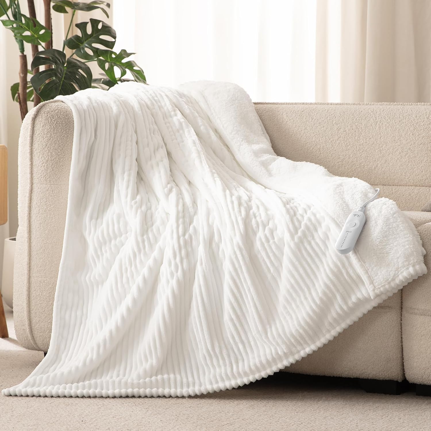 Reaks Electric Heated Throw Blanket